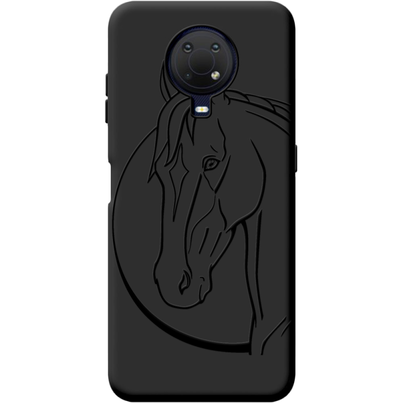 Черный чехол BoxFace Nokia G20 Horse