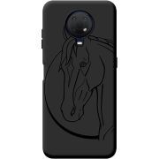 Черный чехол BoxFace Nokia G20 Horse