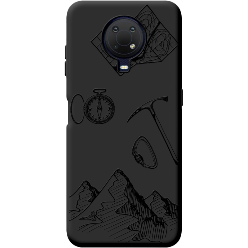 Черный чехол BoxFace Nokia G20 Mountains