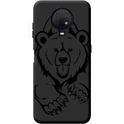 Черный чехол BoxFace Nokia G20 Grizzly Bear