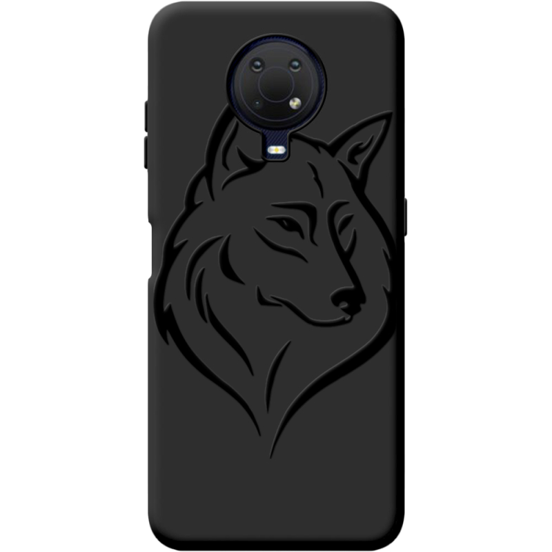 Черный чехол BoxFace Nokia G20 Wolf