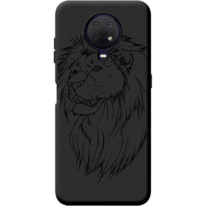 Черный чехол BoxFace Nokia G20 Lion