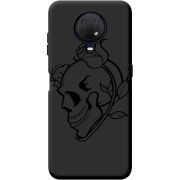 Черный чехол BoxFace Nokia G20 Skull and Roses