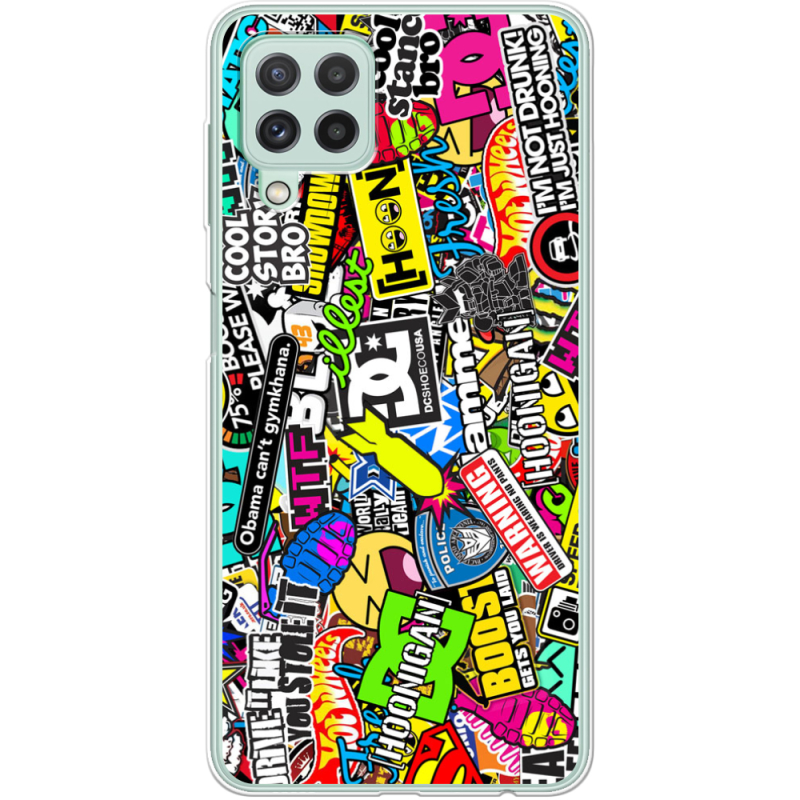 Чехол BoxFace Samsung M325F Galaxy M32 Multicolored Inscriptions