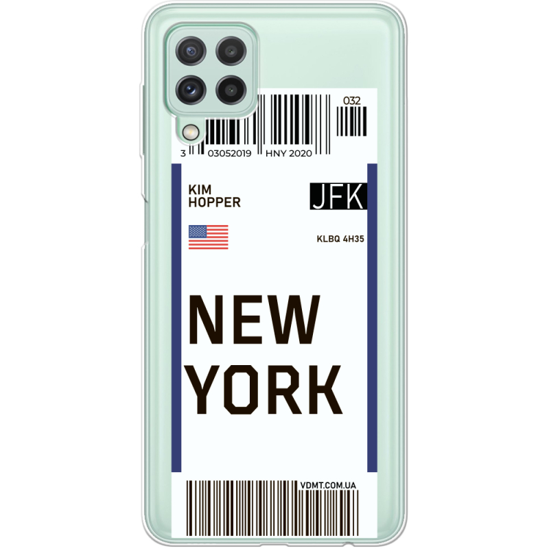 Прозрачный чехол BoxFace Samsung M325F Galaxy M32 Ticket New York