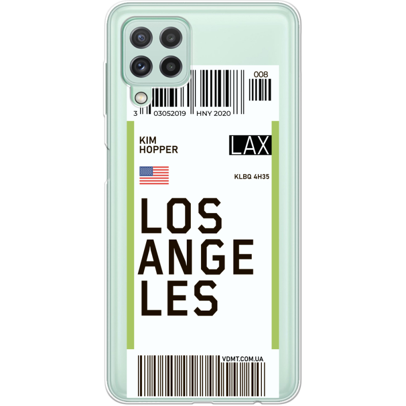 Прозрачный чехол BoxFace Samsung M325F Galaxy M32 Ticket Los Angeles
