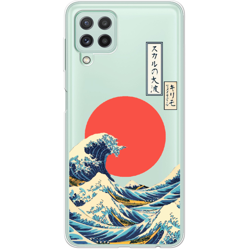 Прозрачный чехол BoxFace Samsung M325F Galaxy M32 Большая волна в Канагаве