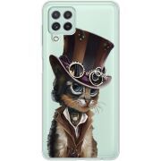 Прозрачный чехол BoxFace Samsung M325F Galaxy M32 Steampunk Cat
