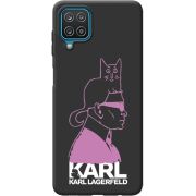 Черный чехол BoxFace Samsung A225 Galaxy A22 Pink Karl