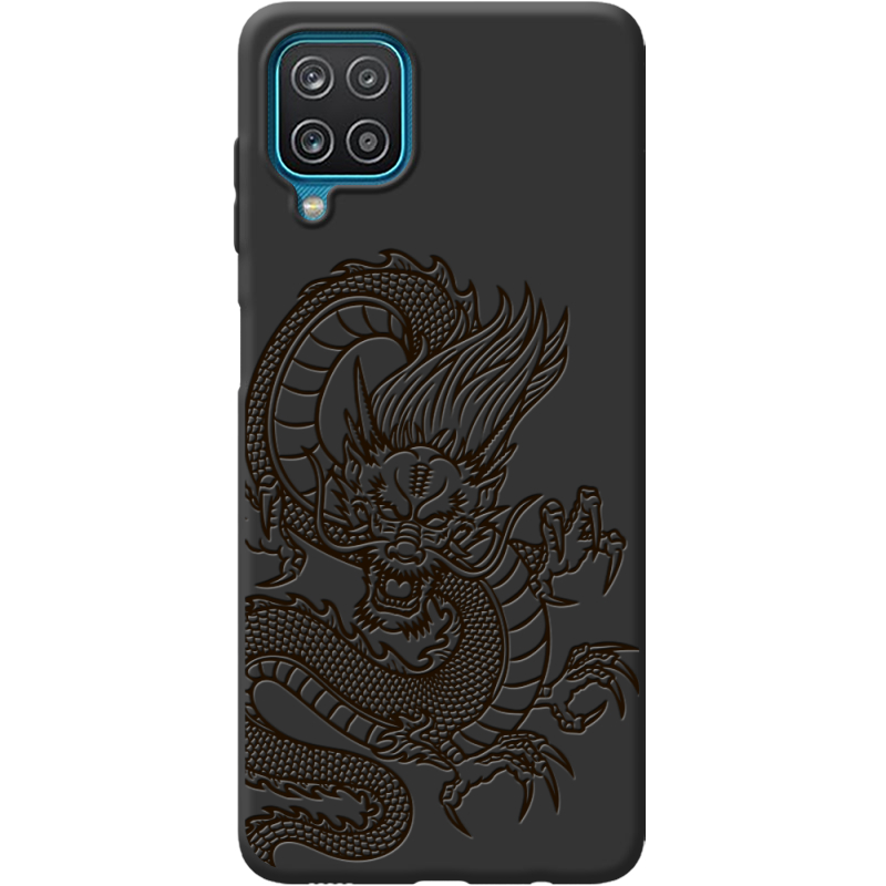 Черный чехол BoxFace Samsung A225 Galaxy A22 Chinese Dragon