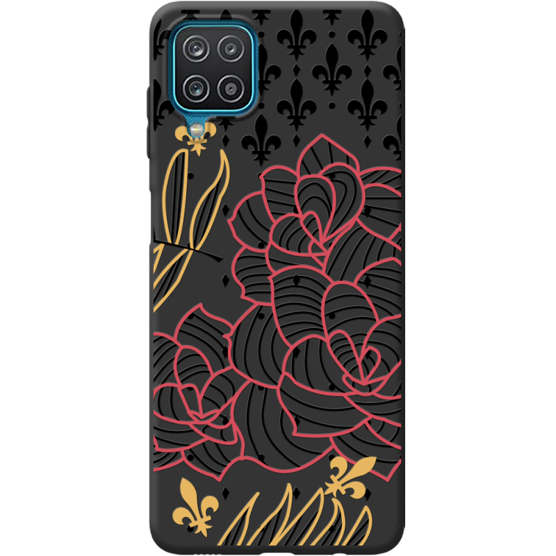 Черный чехол BoxFace Samsung M325F Galaxy M32 FranceFlowers