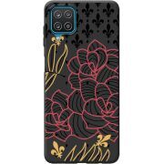 Черный чехол BoxFace Samsung M325F Galaxy M32 FranceFlowers