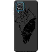 Черный чехол BoxFace Samsung M325F Galaxy M32 Wolf and Raven