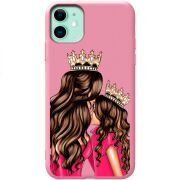 Розовый чехол Uprint Apple iPhone 11 Queen and Princess