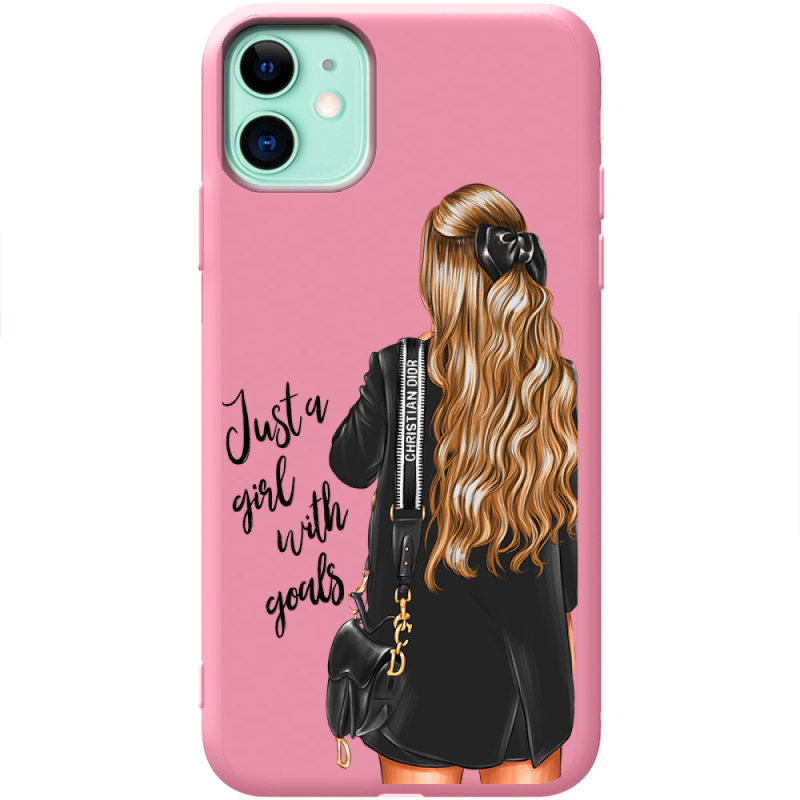 Розовый чехол Uprint Apple iPhone 11 Just Girl