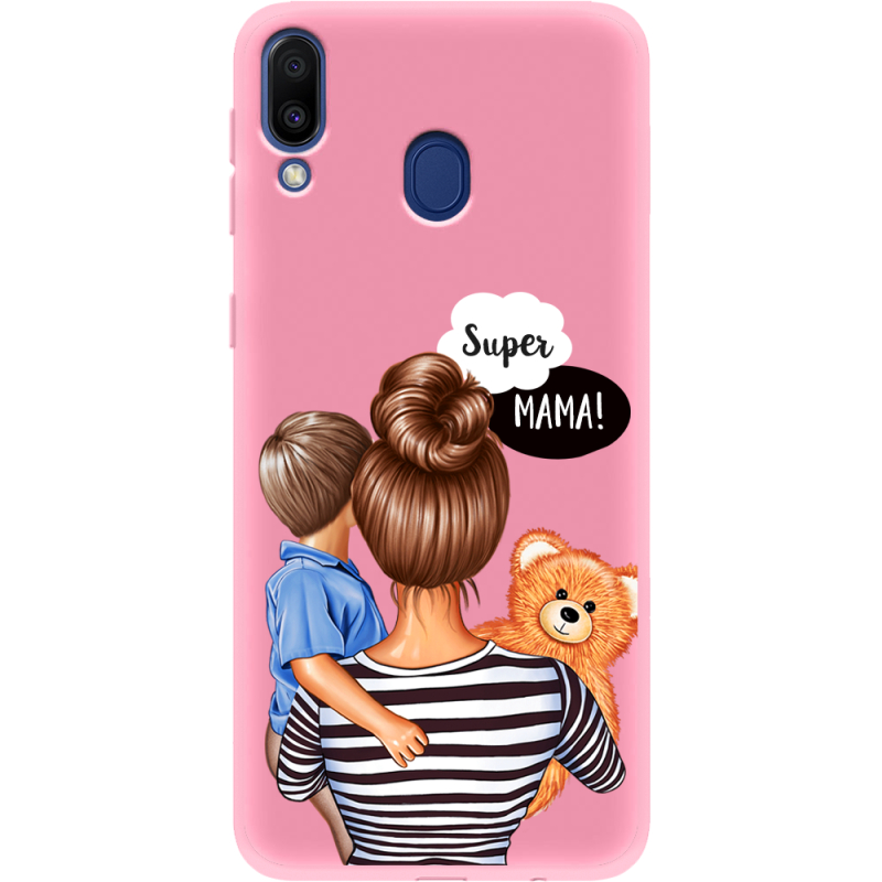 Розовый чехол BoxFace Samsung M205 Galaxy M20 Super Mama and Son
