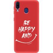Красный чехол BoxFace Samsung M205 Galaxy M20 be happy and