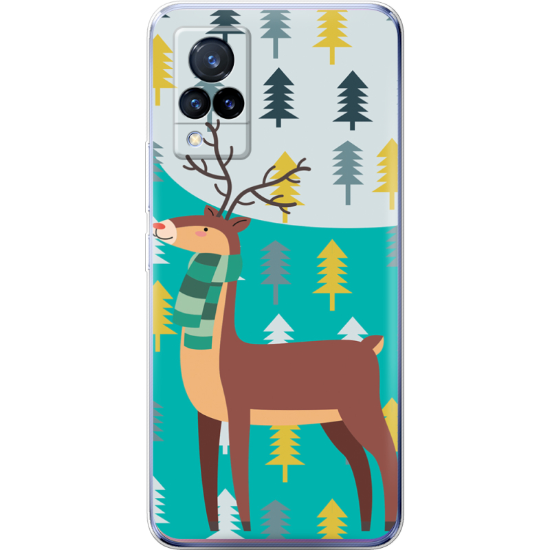 Чехол Uprint Vivo V21 Foresty Deer