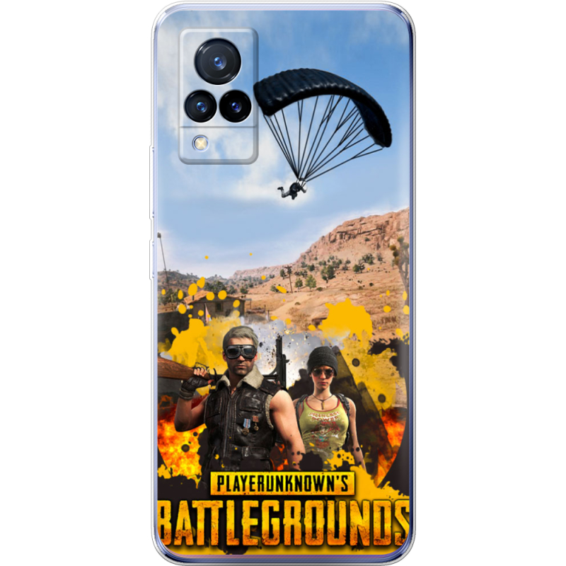 Чехол Uprint Vivo V21 Pubg parachute