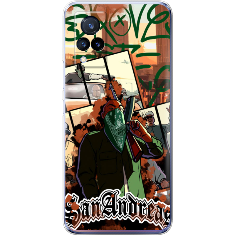 Чехол Uprint Vivo V21 GTA San Andreas