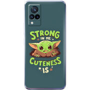 Чехол Uprint Vivo V21 Strong in me Cuteness is