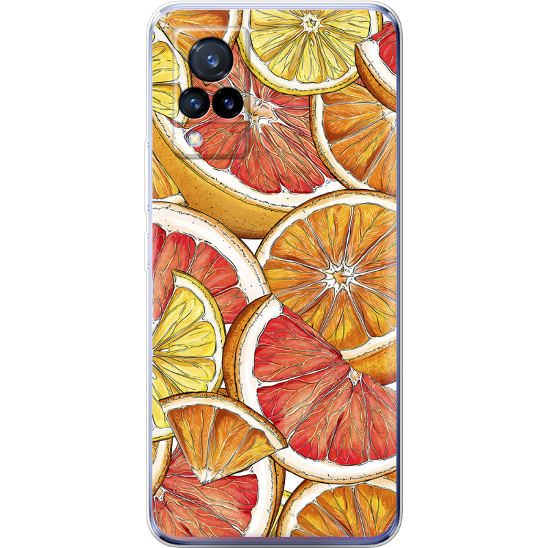 Чехол Uprint Vivo V21 Citrus Pattern