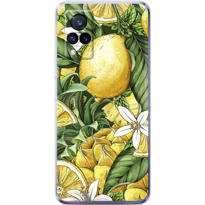 Чехол Uprint Vivo V21 Lemon Pattern