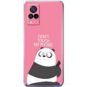 Чехол Uprint Vivo V21 Dont Touch My Phone Panda