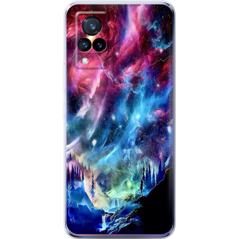 Чехол Uprint Vivo V21 Northern Lights