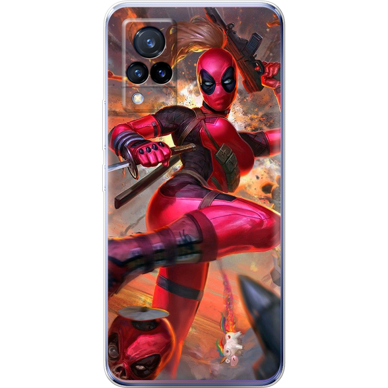 Чехол Uprint Vivo V21 Woman Deadpool