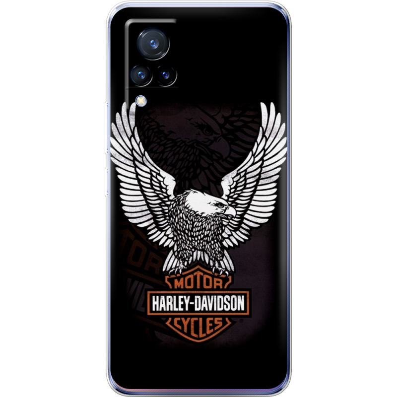 Чехол Uprint Vivo V21 Harley Davidson and eagle