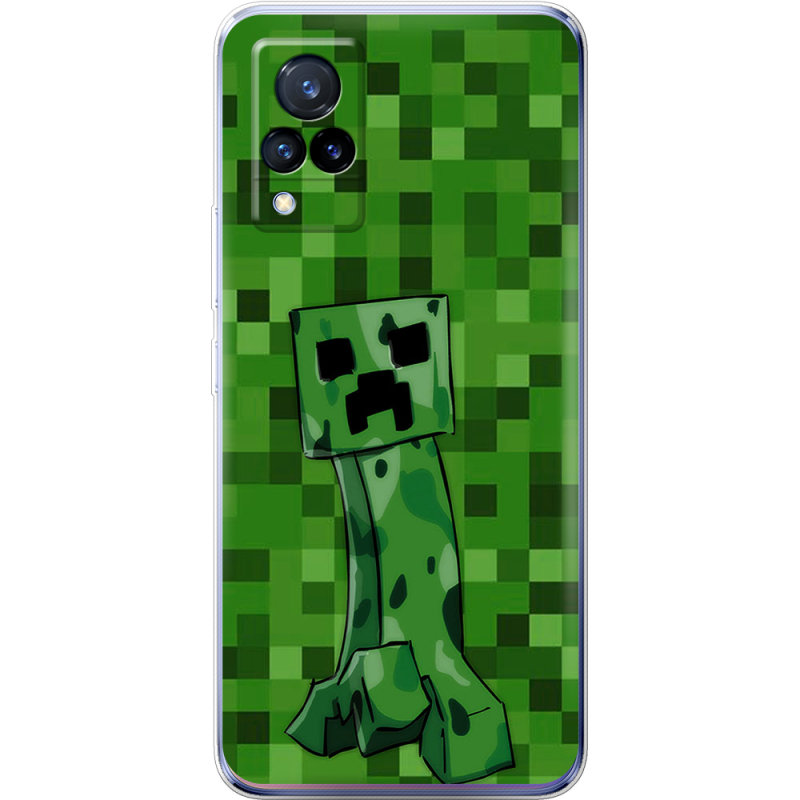 Чехол Uprint Vivo V21 Minecraft Creeper