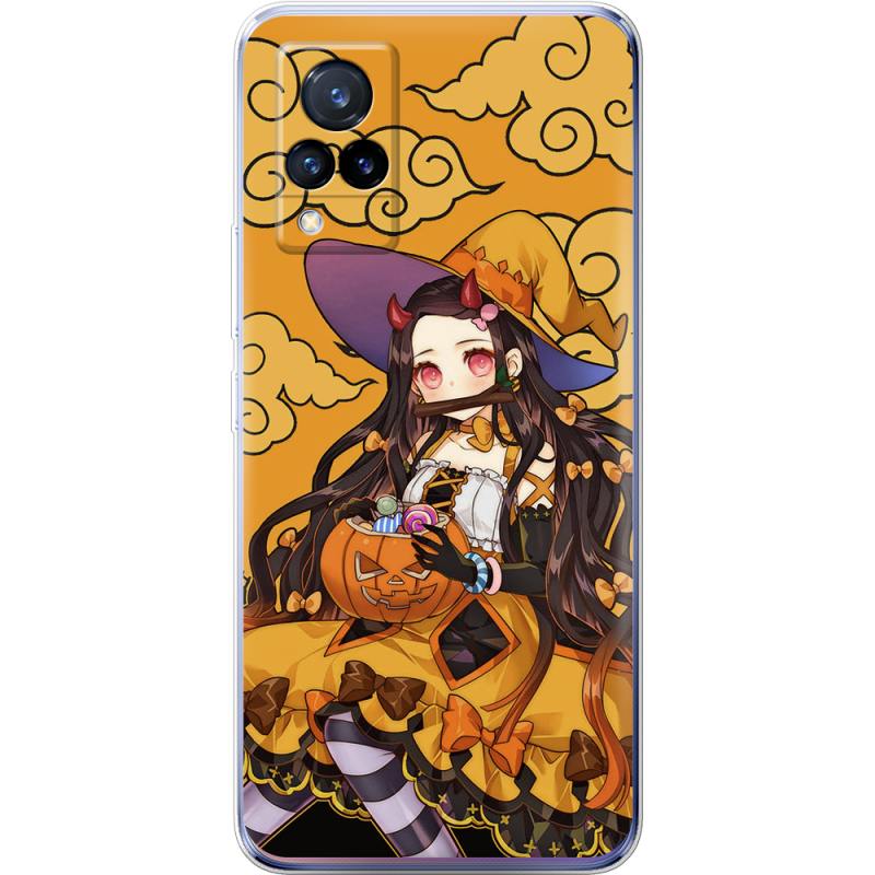 Чехол Uprint Vivo V21 Kamado Nezuko Halloween