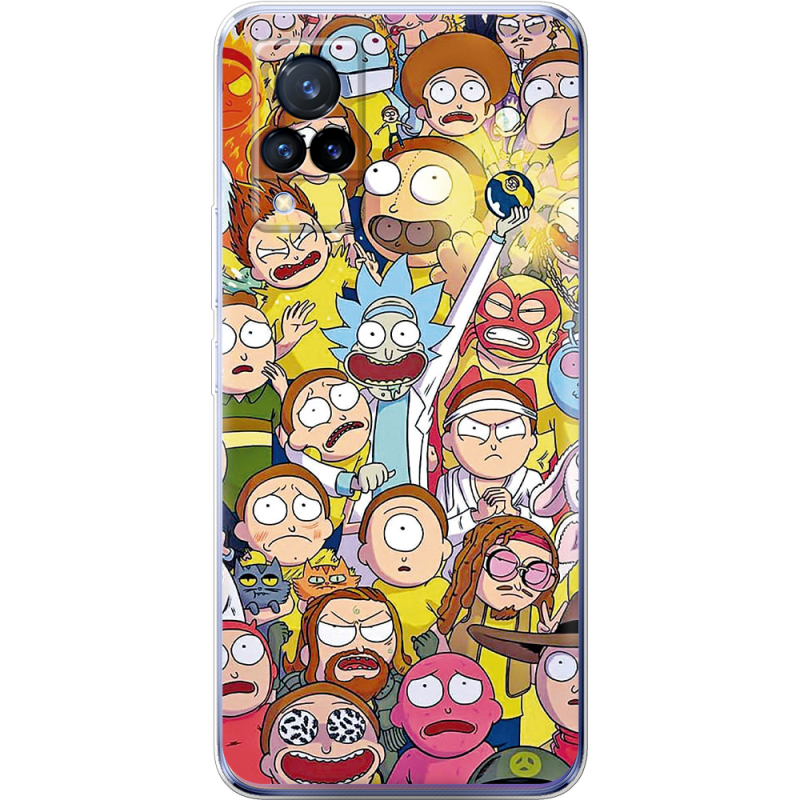 Чехол Uprint Vivo V21 Rick and Morty