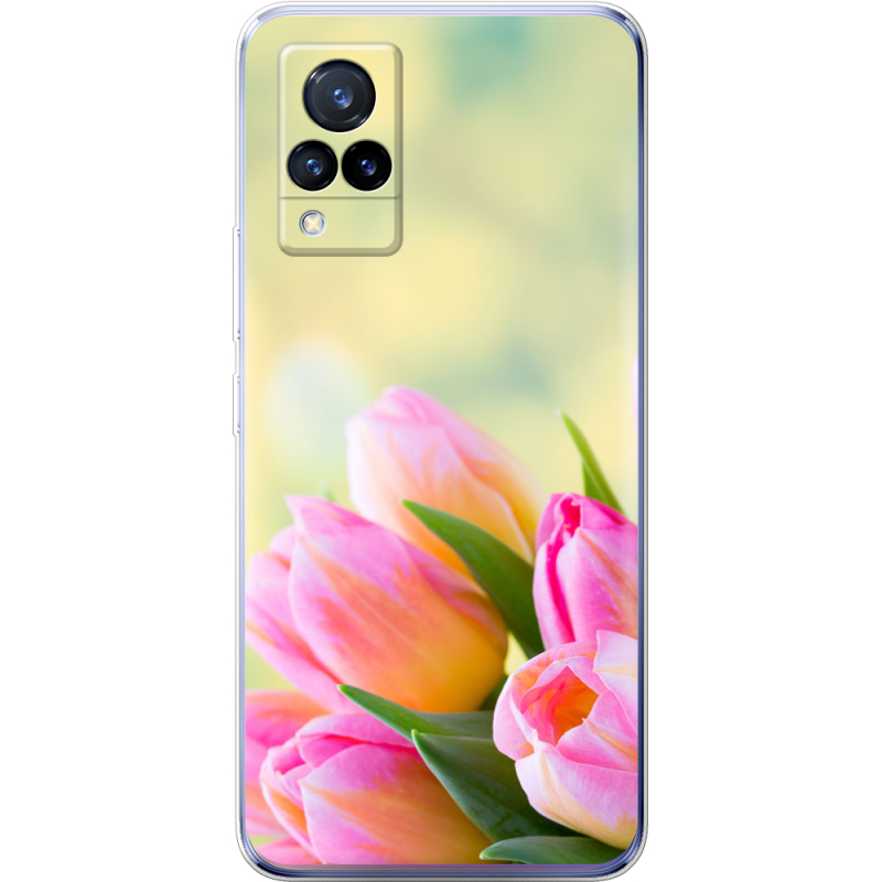 Чехол Uprint Vivo V21 Bouquet of Tulips