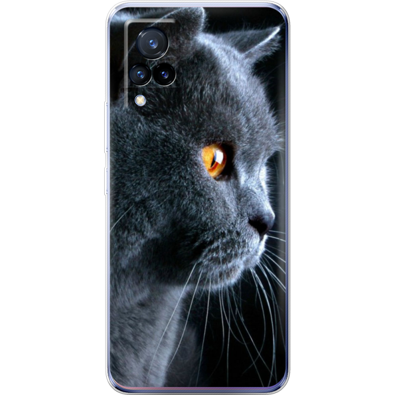 Чехол Uprint Vivo V21 English cat