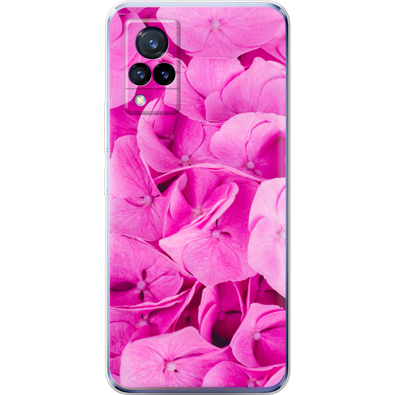 Чехол Uprint Vivo V21 Pink Flowers
