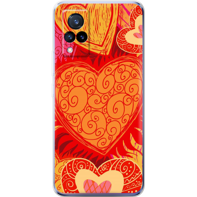 Чехол Uprint Vivo V21 Warm Hearts