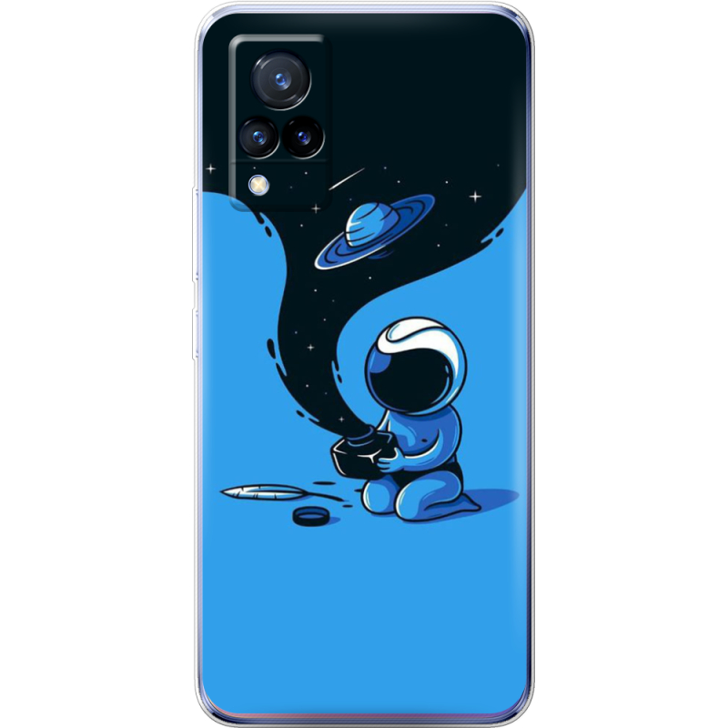 Чехол Uprint Vivo V21 Galaxy Art