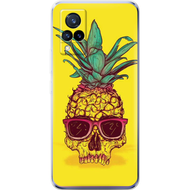 Чехол Uprint Vivo V21 Pineapple Skull