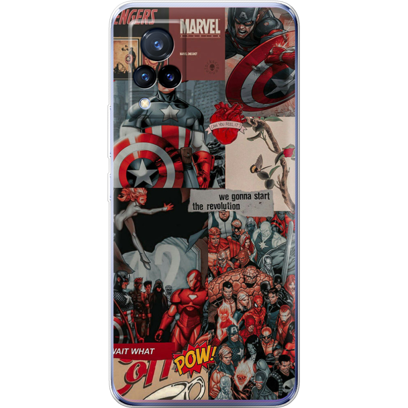 Чехол Uprint Vivo V21 Marvel Avengers