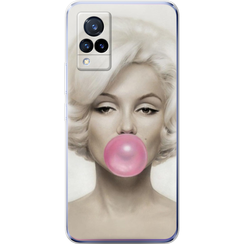 Чехол Uprint Vivo V21 Marilyn Monroe Bubble Gum