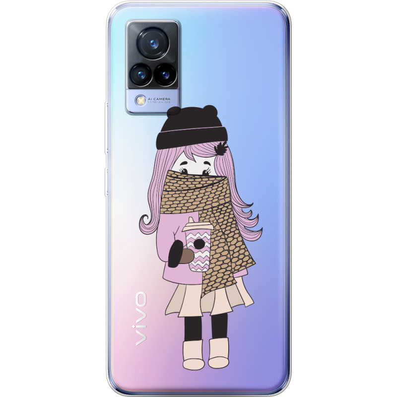 Прозрачный чехол Uprint Vivo V21 Winter Morning Girl