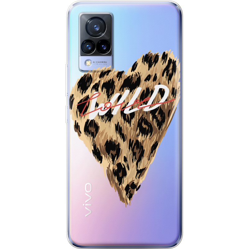 Прозрачный чехол Uprint Vivo V21 Wild Love