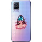 Прозрачный чехол Uprint Vivo V21 Selena Gomez