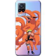 Прозрачный чехол Uprint Vivo V21 Naruto and Kurama