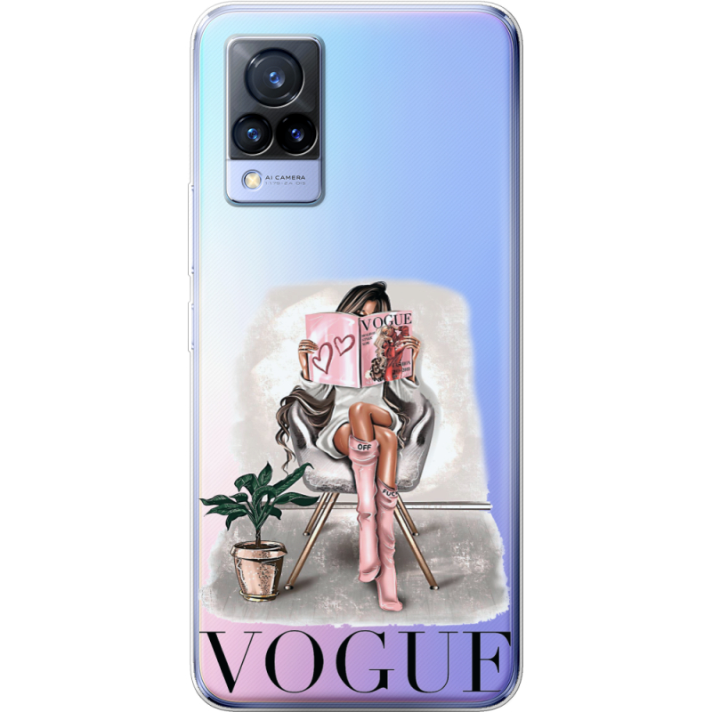 Прозрачный чехол Uprint Vivo V21 VOGUE