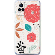 Чехол Uprint Vivo V21E Line Flowers