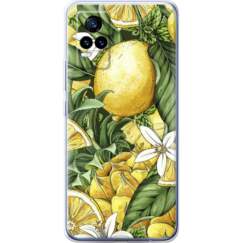 Чехол Uprint Vivo V21E Lemon Pattern