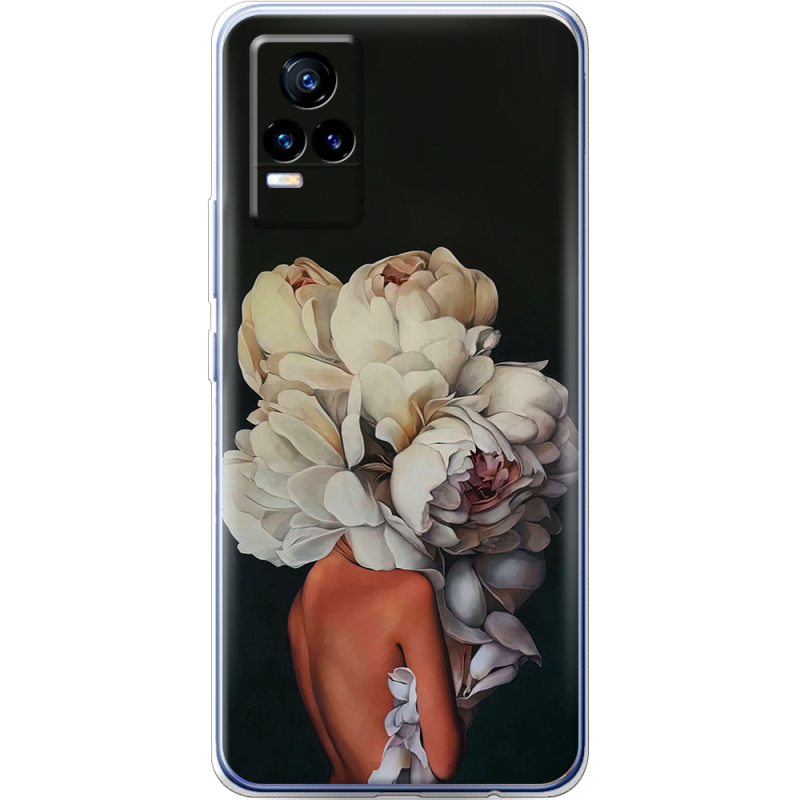 Чехол Uprint Vivo V21E Exquisite White Flowers